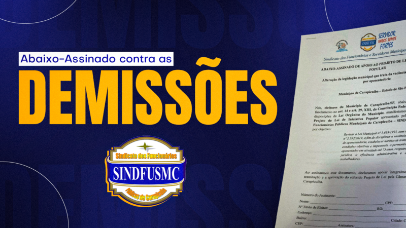 Assine o abaixo-assinado a favor do Projeto de Lei de Iniciativa Popular contra as demissões compulsórias dos aposentados